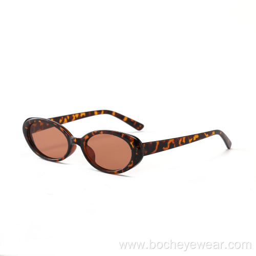 Wholesale small oval-shaped frame new women fashion sunglasses